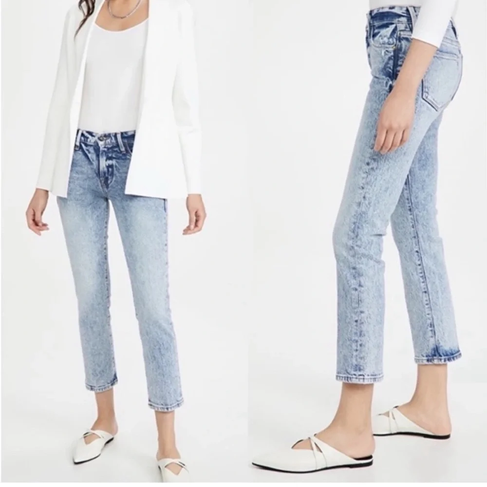 FRAME Denim Le High Straight Lombard Wash High Rise Size 26